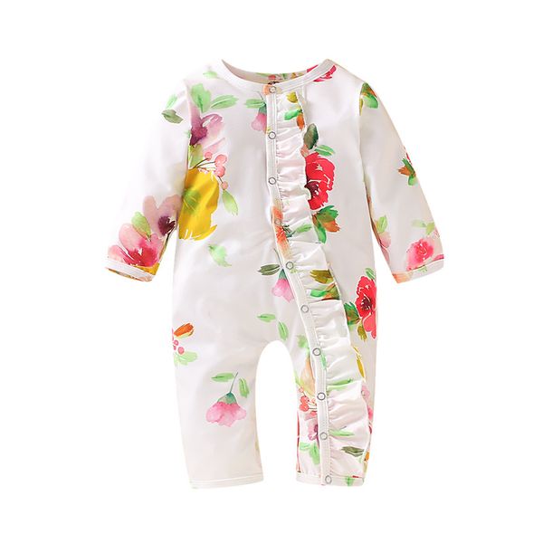 long sleeve ruffle romper baby