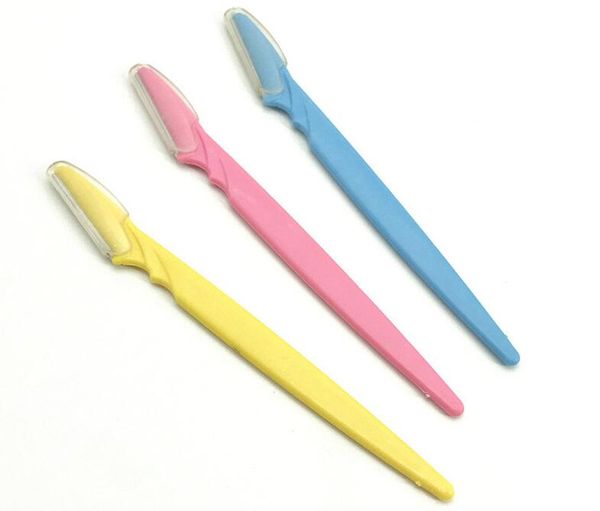 

3pcs/set colorful useful eyebrow shaper razor blades facial hair remover shaver trimmer with high quality