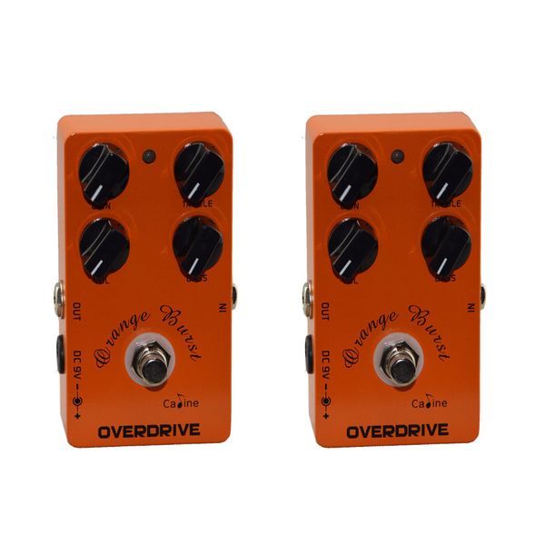 Caline CP-18 Orange Burst Overdrive Effects Pedal