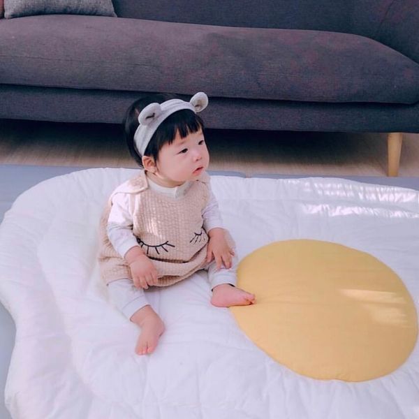 

baby blanket game mat soft playmats poached egg style kids rug playcloth gym floor blanket carpet to the nursery mats