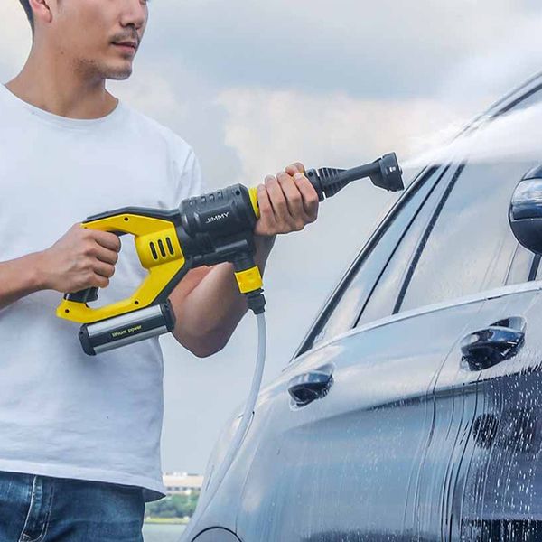 

jimmy powerful handheld car washer 2.2mpa high pressure rechargeable foam gun 180w motor 180l/h high flow multi-function nozzle