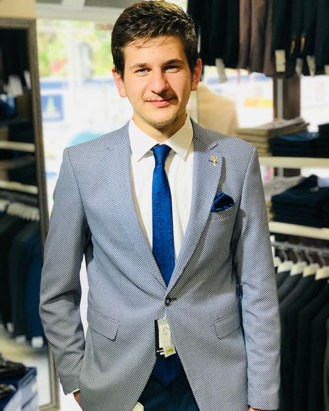 Cheque Preto Branco Casamento Smoking Um Botão Slim Fit Tweed Noivo Desgaste Calças Ternos Dois Botão Blazer Jacket Apenas Um Pedaço