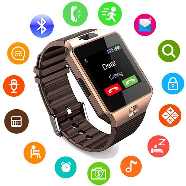 

DZ09 Bluetooth Smart Watch Поддержка SIM TF Карта Наручные Часы Камеры Анти-потерянный Носимых Q