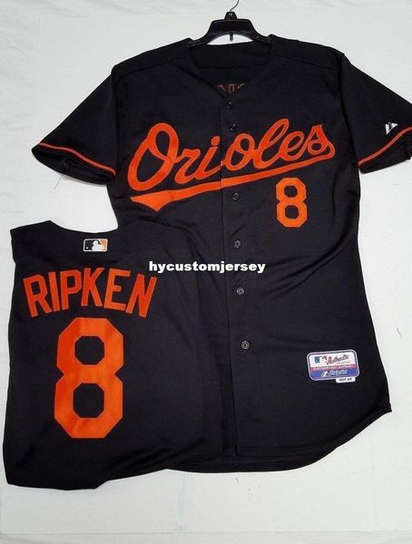 

cal ripken jr #8 black cool base jersey majestic new stitched baseball jerseys, Black;blue