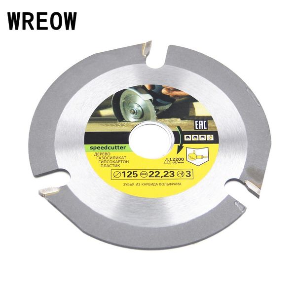 

115mm/125mm 3 teeth circular saw blade multifunctional grinder saw disc carbide tipped wood cutting blade power tool accessorie