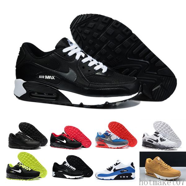 

2018 new women casual shoes classic 90 women and woman shoes casual trainer air cushion surface breathable casual shoes kkf00, Black