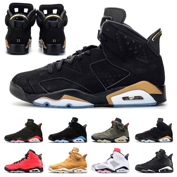 

new basketball shoes 6s mens trainers hare dmp unc infrared tinker black cat sport bule wheat sports sneakers athletic size 7-13