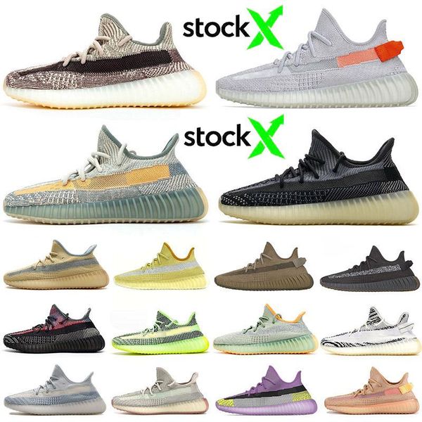 

new arrival kanye west abez asriel israfil marsh desert sage earth cinder running shoes tail light zyon linen beluga mens trainers sneakers