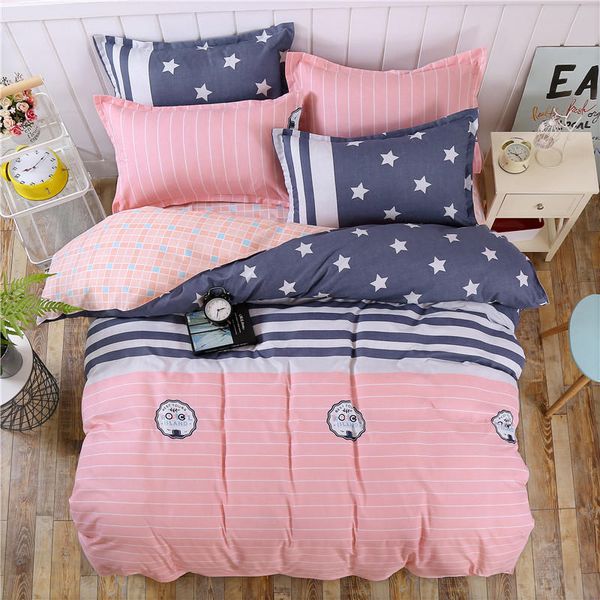 

4 seasons universal home bedding sets soft duvet cover bed set pillowcase king size  double full 4pcs twin 3pcs