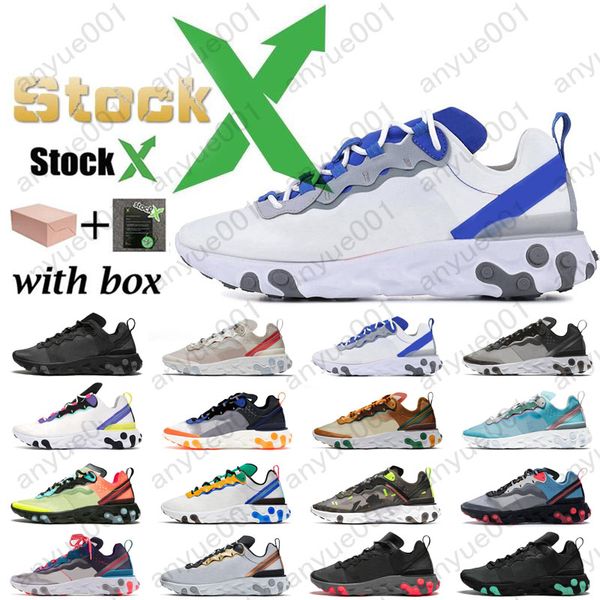 

box react element 87 55 running shoes for mens womens pack white sneakers brand men women trainer men women designer running shoes zapatos