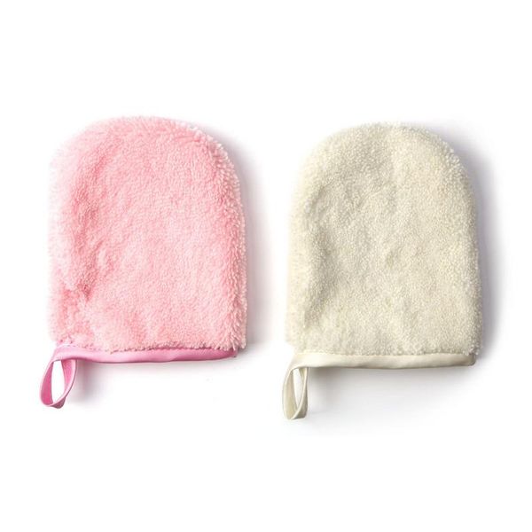 

New makeup remover glove cotton pad wa hable and reu able microfiber face cleaning cloth portable kin friendly oft convenient