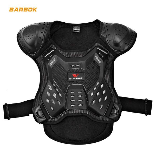 

wosawe 5-15 years old kid's motorcycle armor chest spine protector back bandage roller ski motorbike body support vest jackets