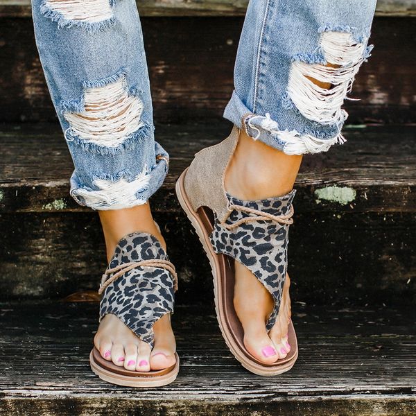 

women summer sandals flats shoes woman bohemia sandalias sapato feminino zapatos de mujer casual leopard snake zebra shoe, Black