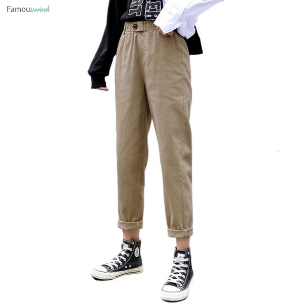 

брюки пряжка новая весна женская одежда straight комбинезоны повседневная гарем корейский эластичный пояс треугольник 2019 штанах, Black;white