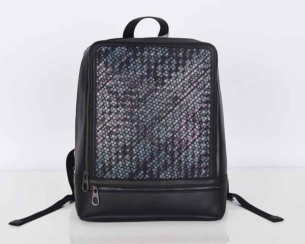 

bv backpack double zipper designer bags genuine leather man purse bag style mix color backpack purse bag