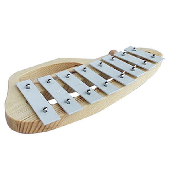 

рука knock ксилофон куранты с mallets 8 тональные алюминиевый лист деревянный музыкальный инструмент дошкольные образовательные игрушки для