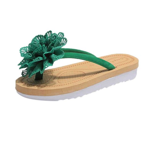 

sagace women's slippers flip flops slipper flower flat with beach slippers slides summer women beach slides casual 9031319, Black