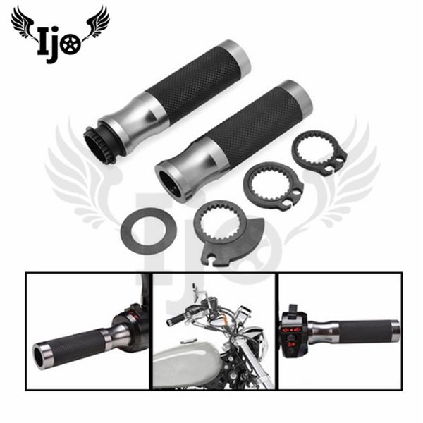 

motorcycle parts cnc aluminium alloy hand handle motorbike refit hand glue high-quality unviersal throttle handlebar