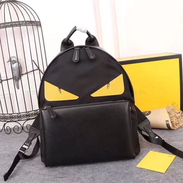 

2020 f home waterproof backpack female fashion black canvas and leather ladies brand bag imported leather backpack
