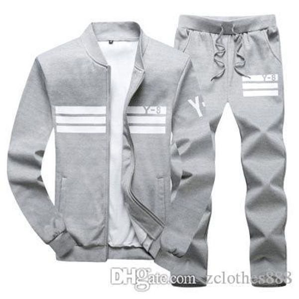 

new spring designer tracksuit men luxury sweat suits autumn brand mens jogger suits jacket + pants designer tracksuits track suits, Gray