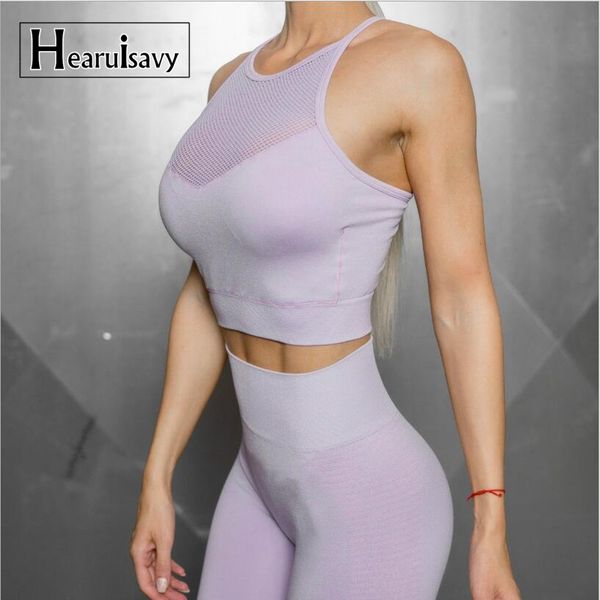 

women hollow out jacquard yoga bra high impact sports seamless tracksuit gym push-up workout running crop fitness top, White;black