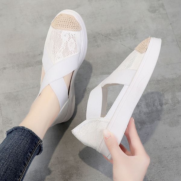 

shoes 2020 fashion women's loafers with fur female footwear slip-on round toe platform casual sneaker modis new summer, Black