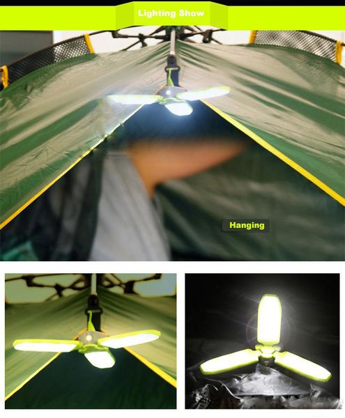 

outdoor compact solar led camping tent lantern flashlight 18led 100lm rechargeable battery great for camping, hiking, trekking