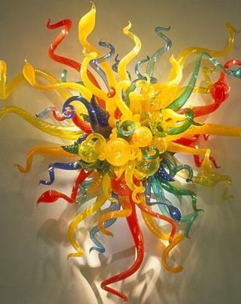 

colored glass flower wall lamps contemporary hand blown glass wall sconce turkish glass art wall lamps with led light source