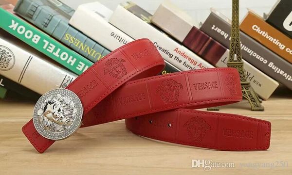 

men belt new designer belts women designer belts luxury belt leather business belts pure color snake big gold buckle belt gift shipping, Black;brown