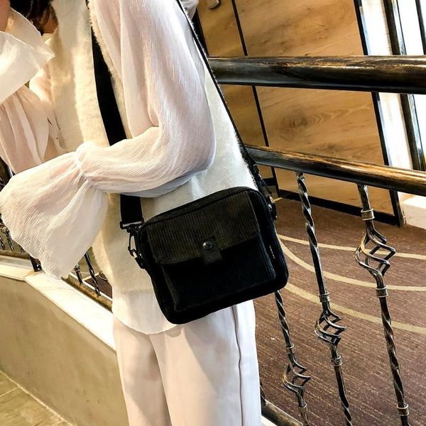 

small corduroy sling crossbody women messenger bag casual women shoulder bags bolsos mujer 2019