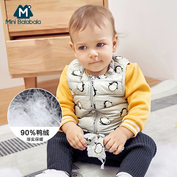 

2019 kids vest autumn winter baby waistcoat jacket solid breasted line, Blue