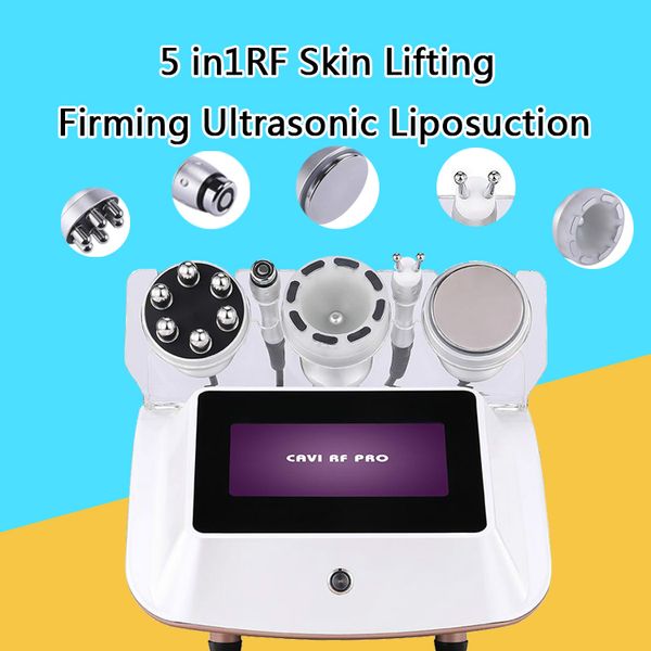 

5 in1rf skin lifting firming ultrasonic liposuction cavitation vacuum body shape slimming machine with ce approved