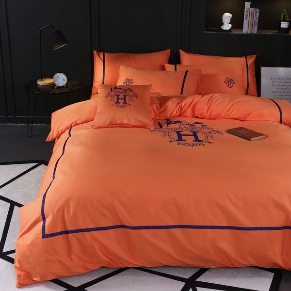 Embroidery Letter Navy Bedding Suit New Fashion All Cotton Bedding