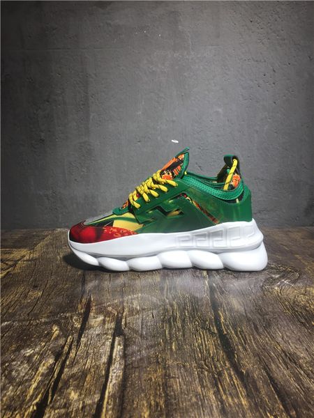 

2018 whole ale chain reaction ca ual de igner neaker port fa hiontrainer lightweight link embo ed ole chain linked rubber ole