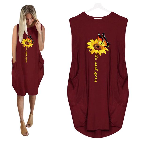 

plus size women dresses summer fashion lady sleeveless dresses floral casual women deisnger clothing dress, Black;gray
