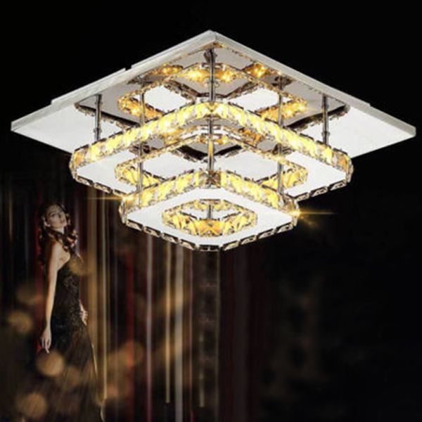 

Aisle lamp Simple Modern Crystal Lights Corridor lamp Square LED Ceiling Lights Crystal Lights Foyer Light Entrance Light