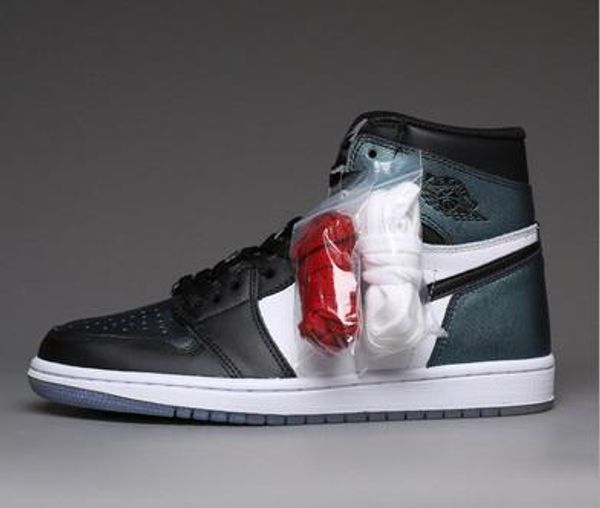 

2020 1 high og white shoes game royal banned shadow bred toe air men 1s shattered backboard silver medal brand designer sneakers 36~45, Black