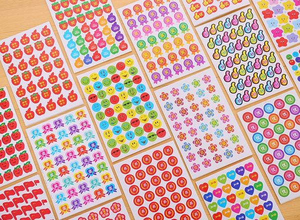 

nicegift wholesale reward stickers smile star fruit stickers promotion gift cartoon stickers for students