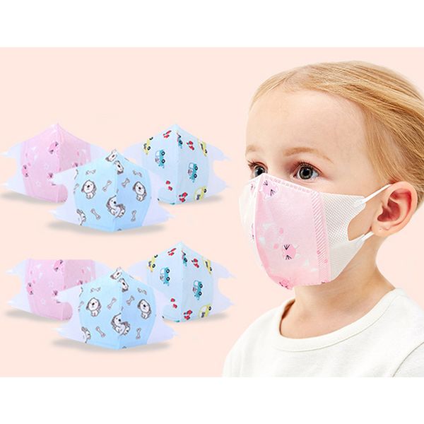 

30pcs kids non-woven cloth disposable face mask anti-dust mouth mask earloop
