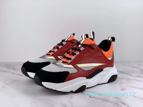 

2020 new 3d reflective canvas and calfskin sports shoes from europe trendy fashion sports b22 men's technical casual shoes t12, Black