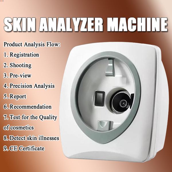 

портативный волшебный анализатор кожи зеркала лицевой блок развертки кожи оборудования анализа кожи лицевой машины анализа для спа салона