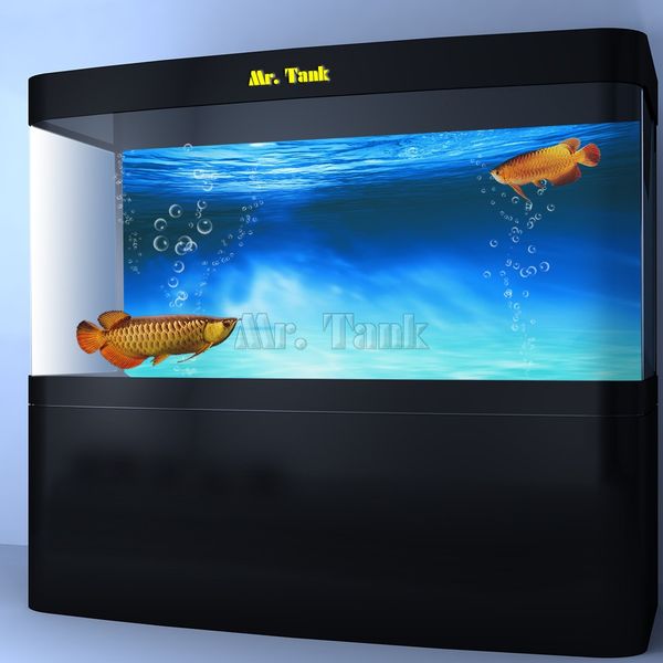 

mr.tank aquarium background poster blue ocean self-adhesive pvc customization fish tank backdrop glass wall decorations