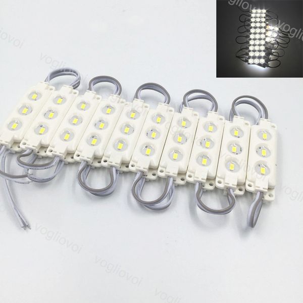 

led modules smd 5730 led injection module red/green/blue/cool white dc12v ip67 waterproof hard bar advertising board window lights dhl
