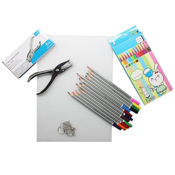 

термоусадочные лист kit shrinky art film set включают shrinky art paper другие аксессуары для детей дети другое ручной инструмент
