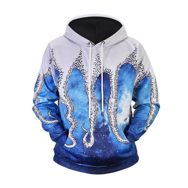 

new ocs star print hoodies sweatshirt youth loose big size men clothing autumn spring, Black