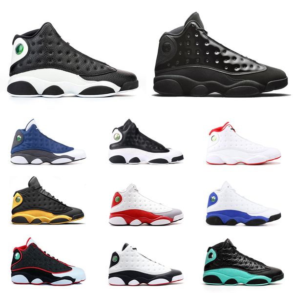 

13 13s jumpman мужчины баскетбол обувь детская площадка black cat cap и платье reverse его игра лаки зеленые мужские кроссовки спортивные кр