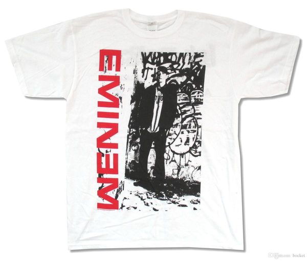 

eminem "graffiti" white t-shirt new official em 2011 lollapalooza hip hop, White;black