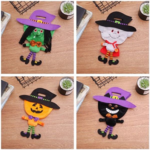 

creative children cartoon pumpkin witch zombie hanging bags fashion kids candy bags halloween decoration party gifts handbag t9i00110