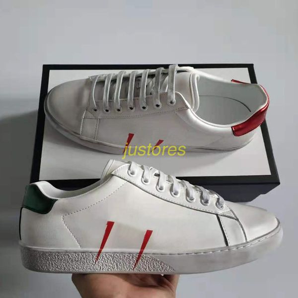 

2019 new arrival woman man designer shoe logo white ace embroidered low-trainer sneaker italian luxury shoe casual shoes with box, Black