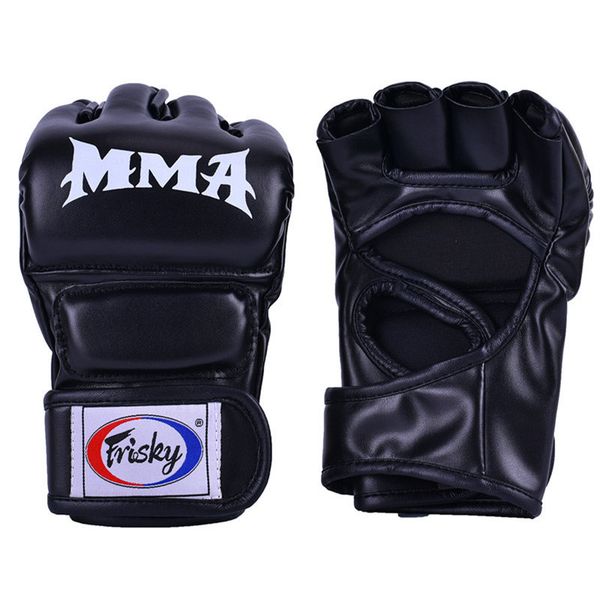 

frisky kids half finger fight boxing boxeo mma muay thai kick training crossfit gloves mitts sanda karate tkd protector